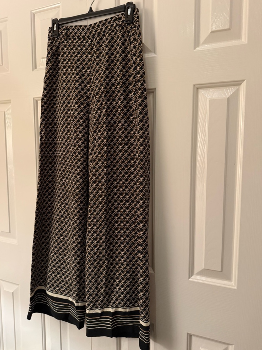 H&M Wide-Leg Trousers — Black and Beige - Picture 8 of 9